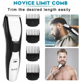 Hair Clippers Man Trimmer Beard IPX7 Waterproof 4 Combs Guide Low Noise