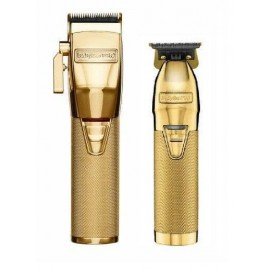 Babyliss Pro GOLD FX FX870G Clipper & FX787G Skeleton Trimmer Combo