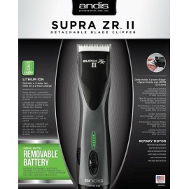 ANDIS Supra ZR II Cordless Lithium Ion Detachable Clipper Li-Ion 5 Speeds