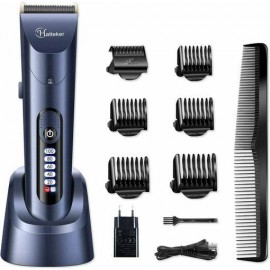 HATTEKER Trimmer Hair Clipper Machine for Mens Electronic LCD Waterproof