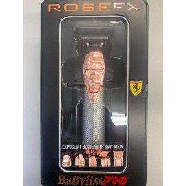 Babyliss Pro Rose Gold FX Skeleton Exposed T-blade Cordless Trimmer FX787RG