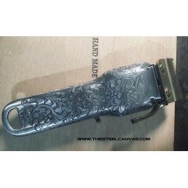 Unique hand engraved hair clipper. One of a kind