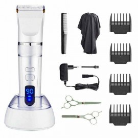 Kit Trimmer Rechargeable Wireless for Mens Professional Sheet Of Ceramic