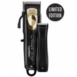 Wahl Black & Gold Magic Clip with Black Stealth Beret Trimmer Combo