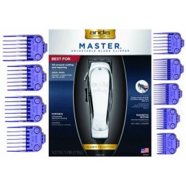 Andis Master ML Clipper 1557 + 9 pack Nano DOUBLE MAGNET Comb Set #01410 #01415