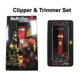 Babyliss Pro FX870R & FX787R Red Limited Edition Influencer Cordless Clipper Set