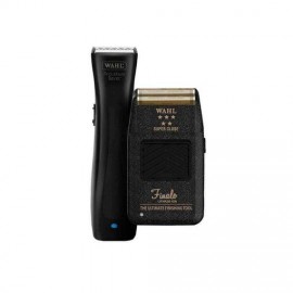 WAHL Cordless Beret Trimmer & Finale Shaver Black Combo WA8841-8164